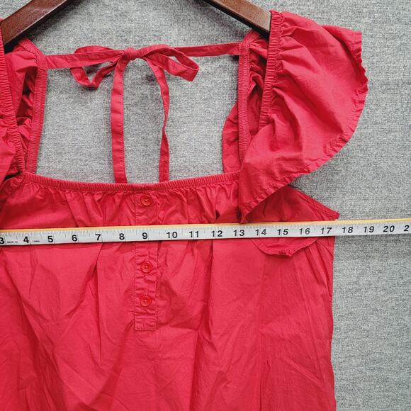 NATION LTD OPHELIA A LINE RUFFLE MINI DRESS, SIZE S - Picture 8 of 9